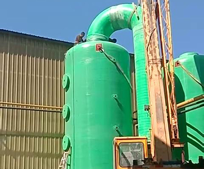 酸雾净化塔安装